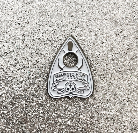 White Planchette Pin