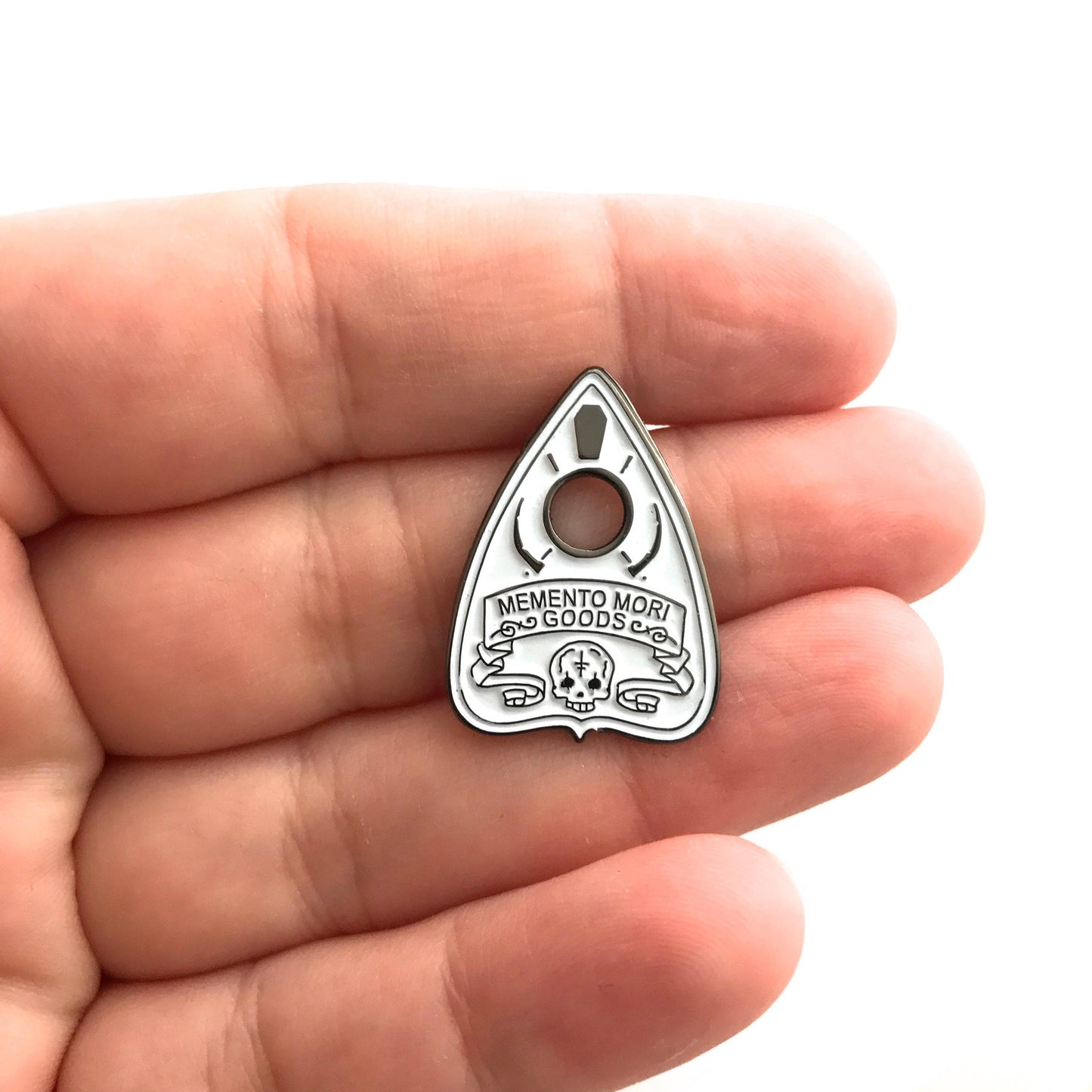 White Planchette Pin