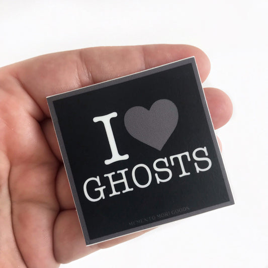 I Heart Ghosts Sticker