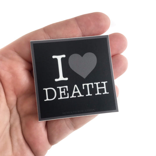 I Heart Death Sticker