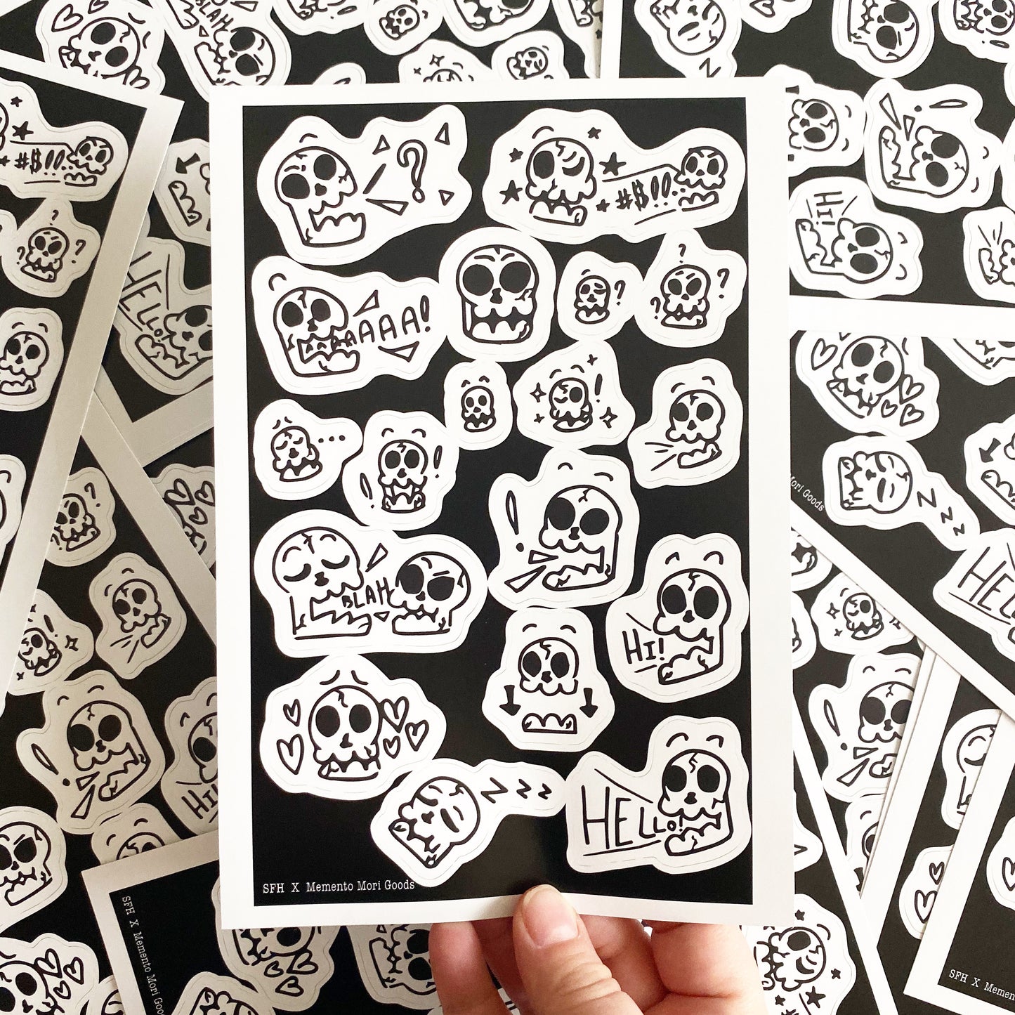 Skull Sticker Sheet