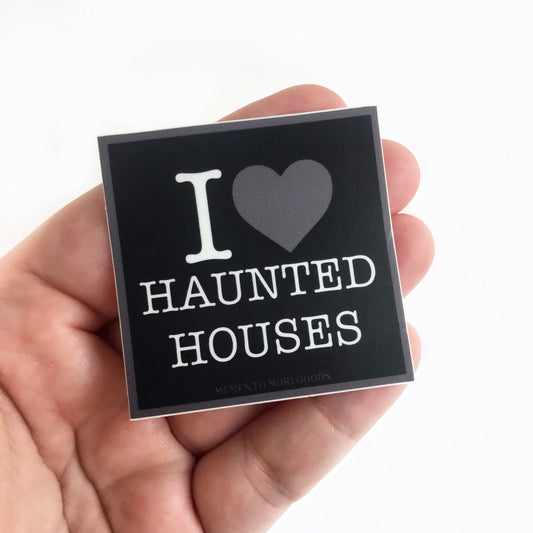 I Heart Haunted Houses Sticker