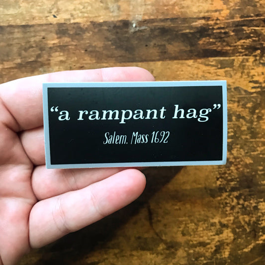 A Rampant Hag Sticker