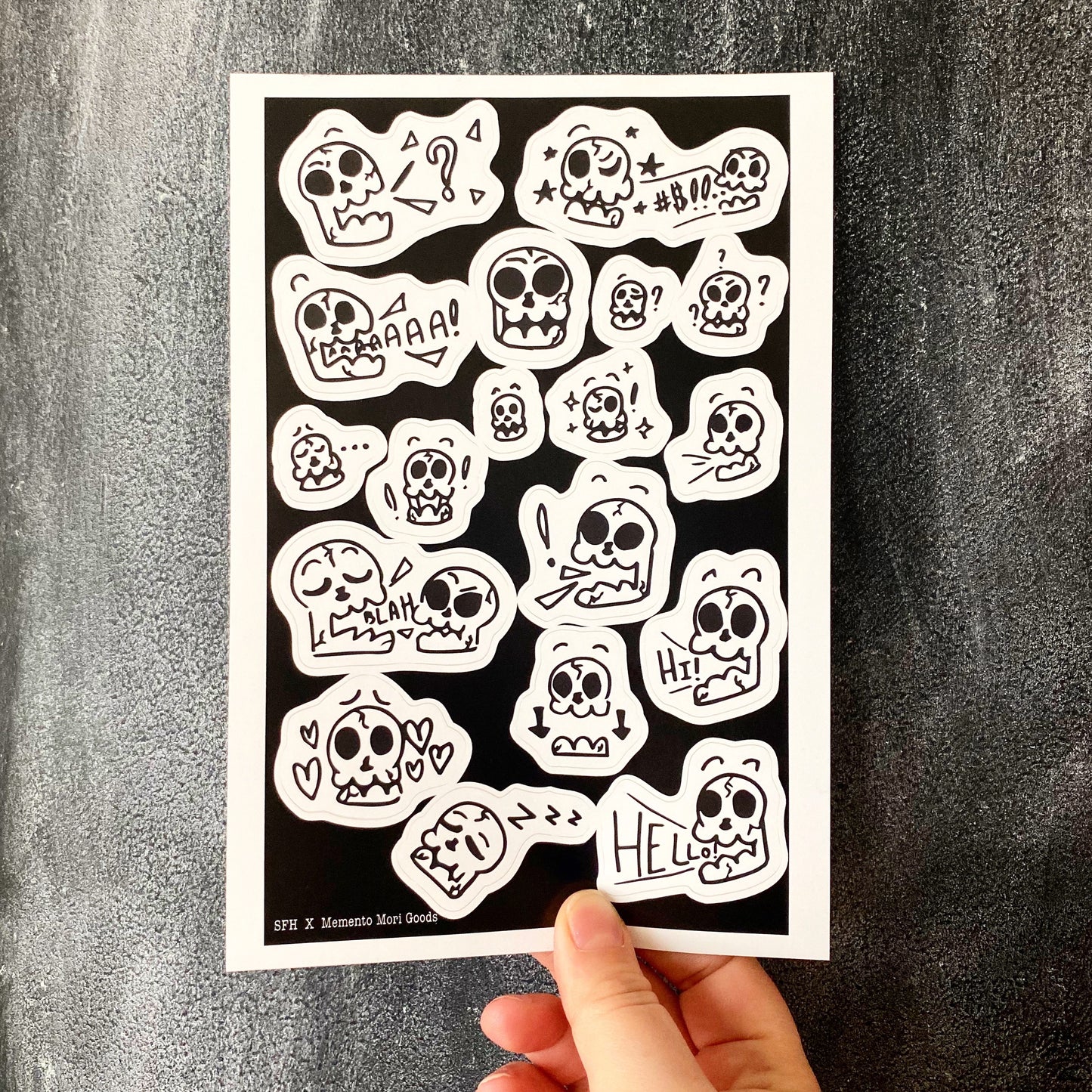 Skull Sticker Sheet